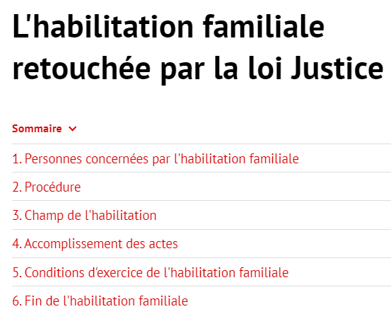 Inconvénient habilitation familiale