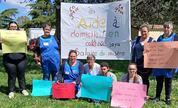 En Haute-Garonne, des assistantes de vie en grève partielle pour leurs conditions de travail